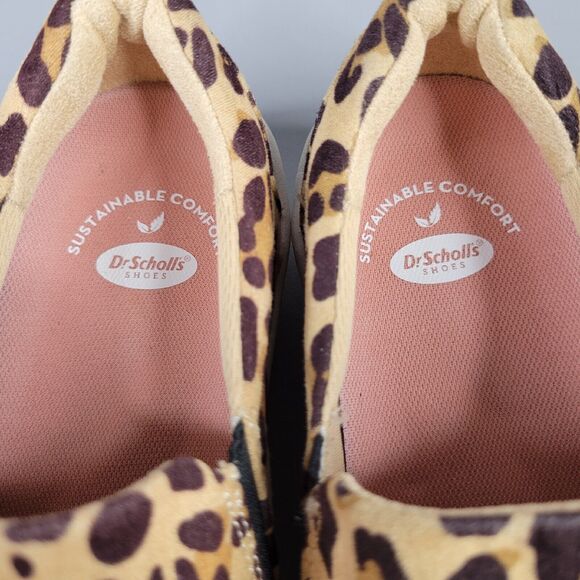 Dr. Scholl's Womens Do It Right Slip-On Sneakers Animal Print Brown Tan Size 6M - Picture 11 of 12